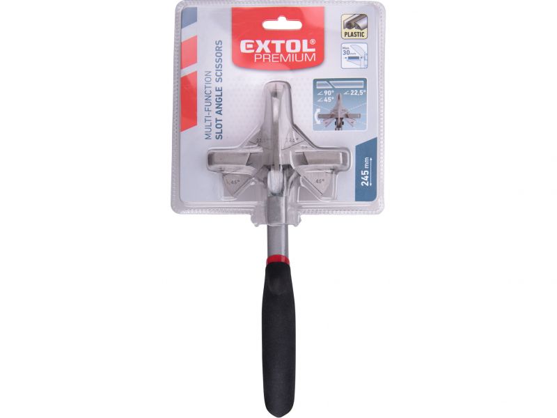 EXTOL PREMIUM Nožnice na plastové profily, 245mm