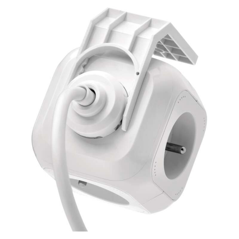 EMOS Rozbočovacia kocka s predlžovacím prívodom – 4 zásuvky + 2× USB, 1,9m