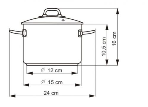 Hrniec nerez s pokrievkou 1,5l, 15cm, PROFESSIONAL Kolimax foto2