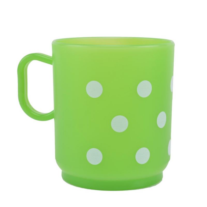 Kinekus Hrnček plastový 250ml, zelený, BODKY