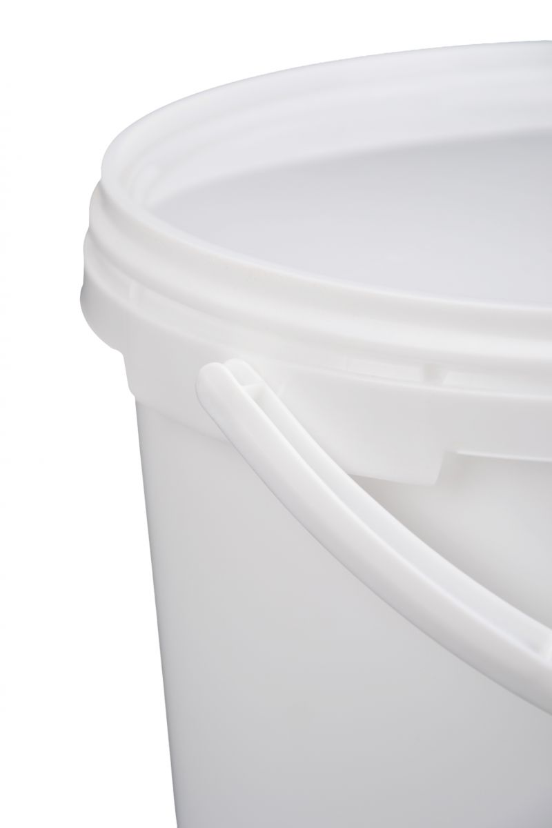 Vedro okrúhle biele 5,7 L s vekom