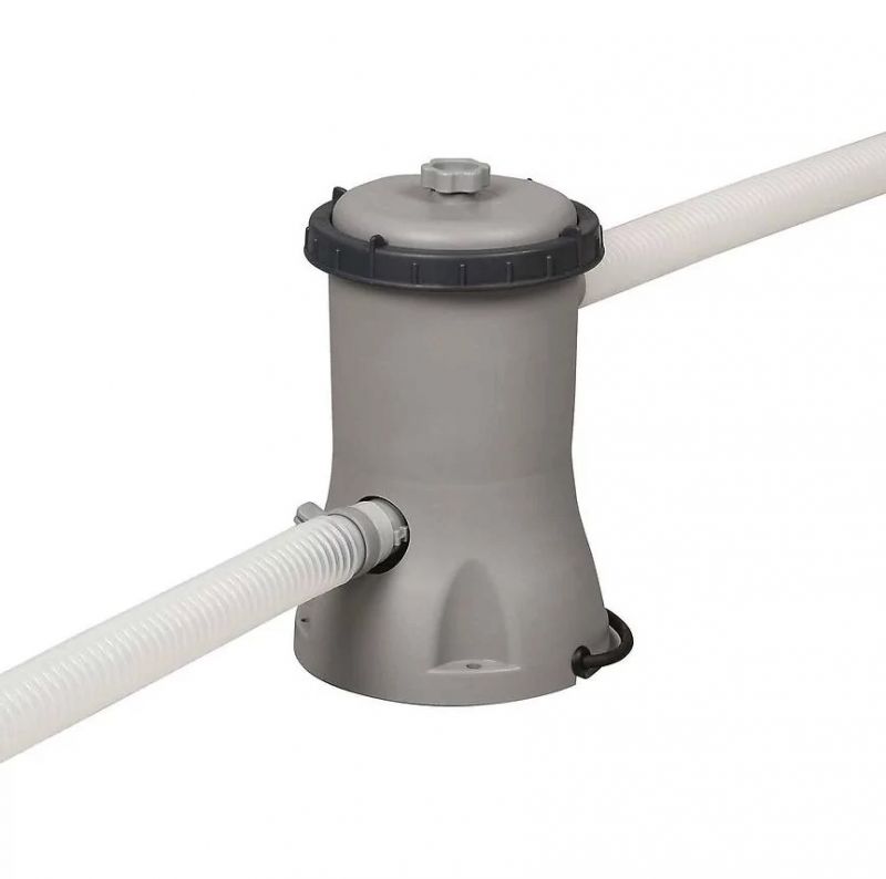 Bazén kruhový Bestway DELUXE 366 x 100 cm s rebríkom a filtráciou, vzor RATAN, nadzemný foto6