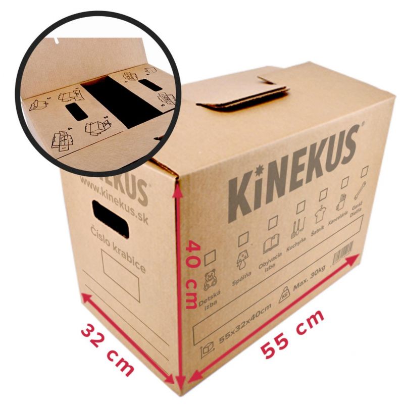 Kinekus Kartónová krabica, 55x32x40cm