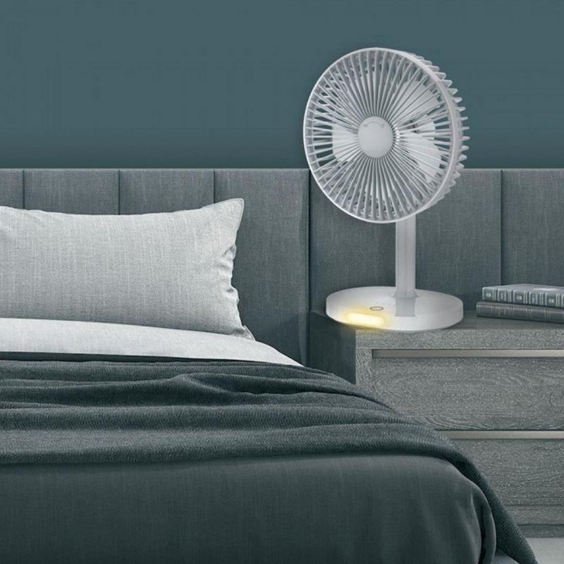 Ventilátor prenosný akumulátorový 19cm s batériou 3000mAh foto4