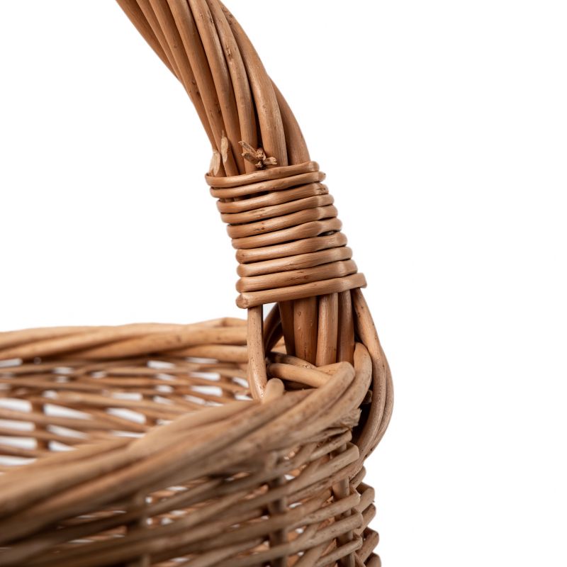 Kinekus Košík prútený 40x24xH15 cm, HH35 cm oválny