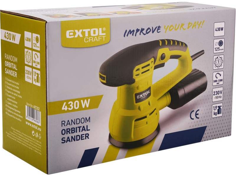 EXTOL CRAFT Excentrická brúska, príkon 430 W