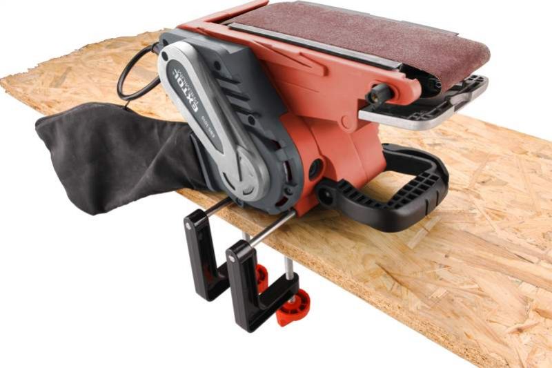 EXTOL PREMIUM Pásová brúska, príkon 1010 W, rýchlosť pásu 120-380 m/min.,  brúsny pás 533 x 76 mm