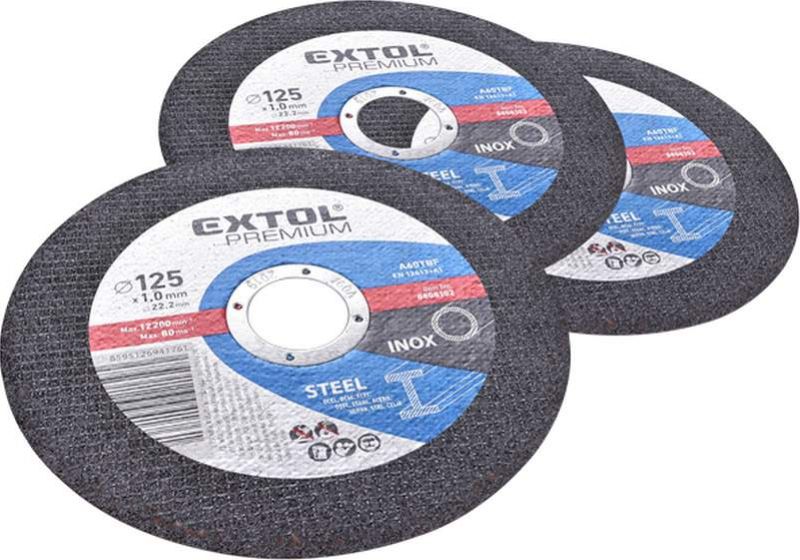 EXTOL PREMIUM Sada elektronáradia v kufríku: aku vŕtačka 2x12V Li-ion, 1,3Ah a uhlová brúska 125 mm