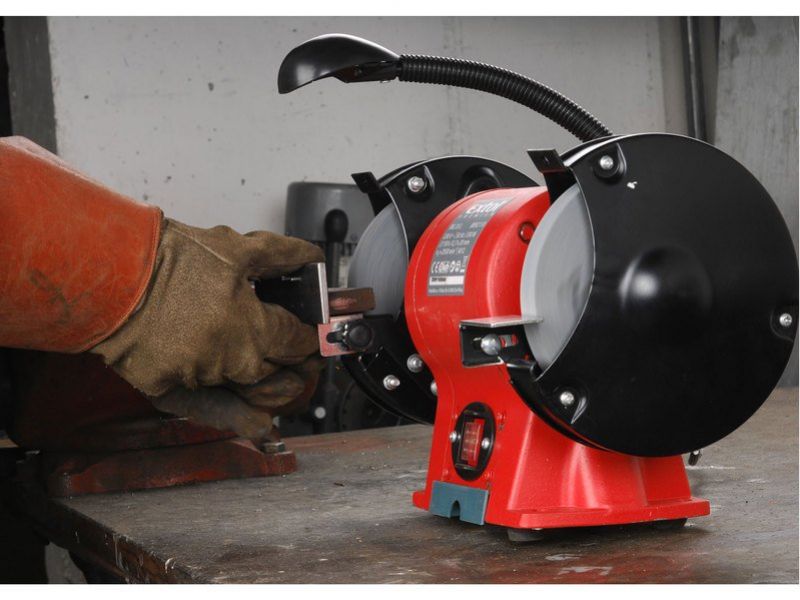 EXTOL PREMIUM Dvojkotúčová brúska, príkon 350 W, priemer kotúča/diery 150/12,7 mm, šírka 20 mm foto4