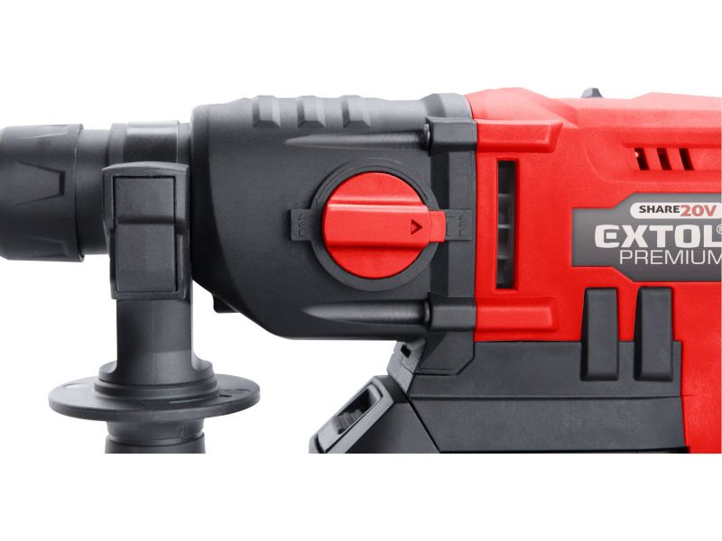 EXTOL PREMIUM Kladivo aku vŕtacie 20V SDS+ 1,2J 1x2Ah li-ion rýchlonab.