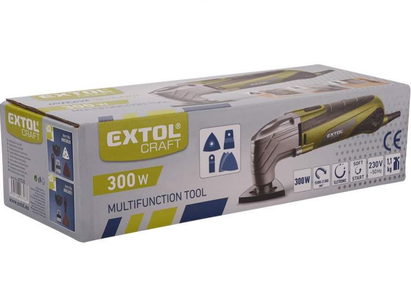 EXTOL CRAFT Multifunkčný nástroj, príkon 300 W s príslušenstvom foto6