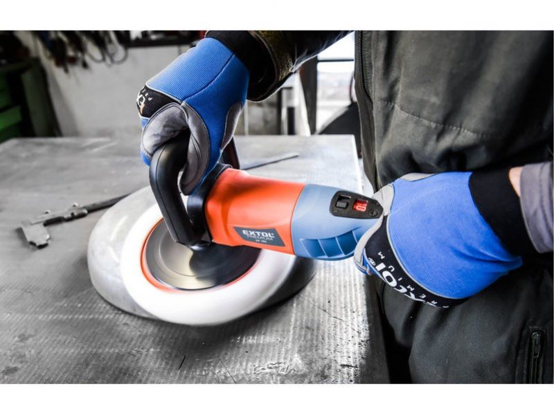 EXTOL PREMIUM Uhlová leštička AP180, priemer 180 mm, príkon 1100 W