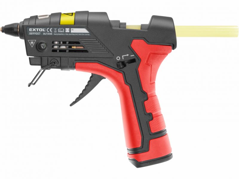 EXTOL PREMIUM EXTOL Lepiaca tavná plynová pištoľ, 11 mm tyčinky, pracovný čas 60-90 min.