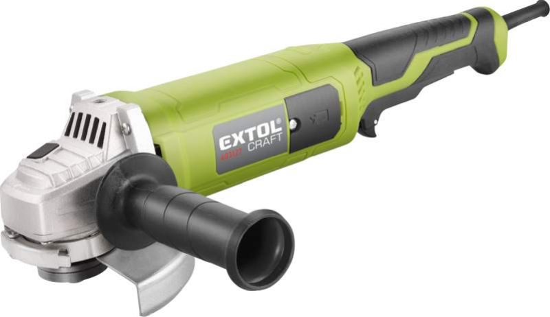 EXTOL CRAFT Uhlová brúska, príkon 1200 W, predĺžená, priemer 125 mm, bezpečnostný spínač