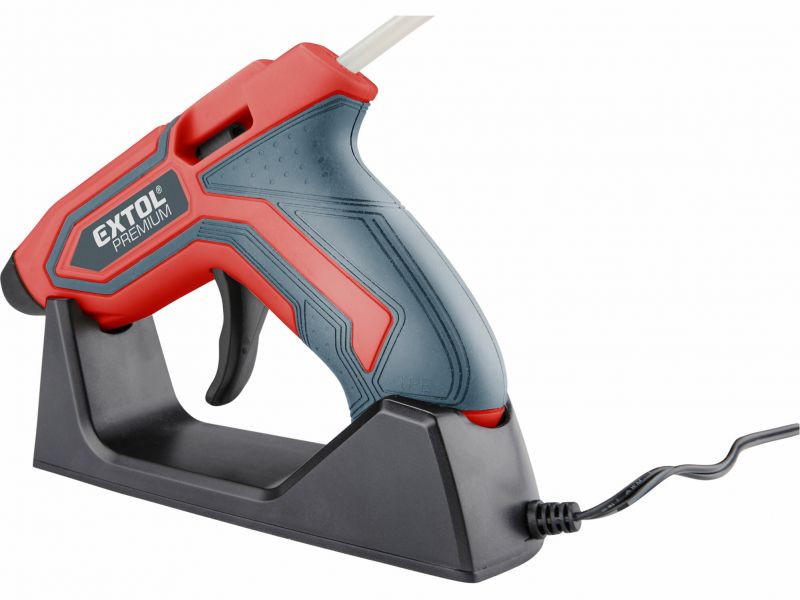 EXTOL PREMIUM Lepiaca tavná akumulátorová pištoľ, 3,7 V / 1,5 Ah, tyčinka 7,2 mm