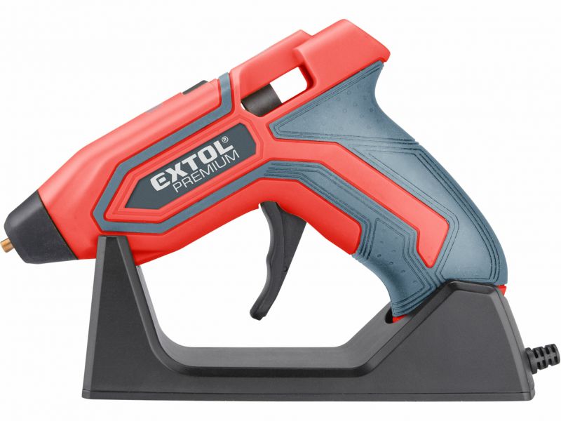 EXTOL PREMIUM Lepiaca tavná akumulátorová pištoľ, 3,7 V / 1,5 Ah, tyčinka 7,2 mm