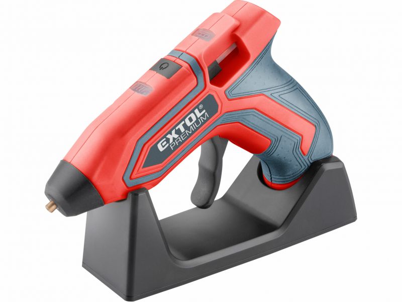 EXTOL PREMIUM Lepiaca tavná akumulátorová pištoľ, 3,7 V / 1,5 Ah, tyčinka 7,2 mm