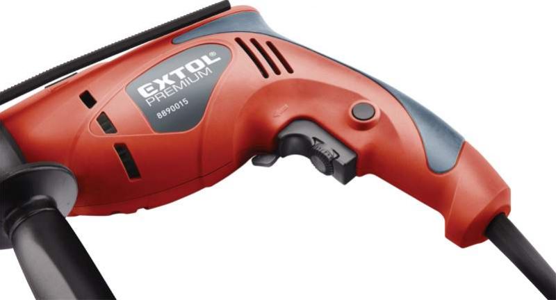 EXTOL PREMIUM Príklepová vŕtačka, príkon 550 W, rýchloupínacie sklučovadlo
