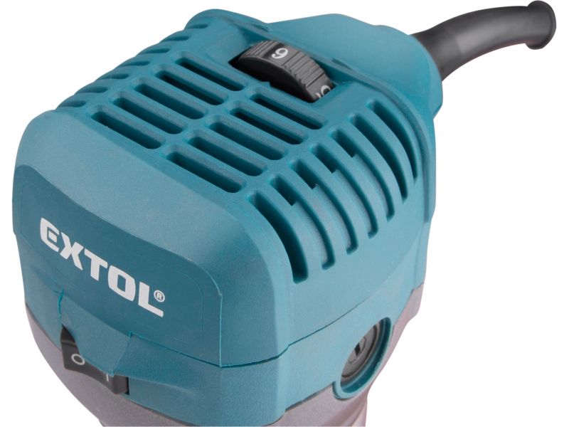 EXTOL INDUSTRIAL Jednoručná ohraňovacia frézka, 710 W, 6-8 mm, 10000-30000 ot/min.