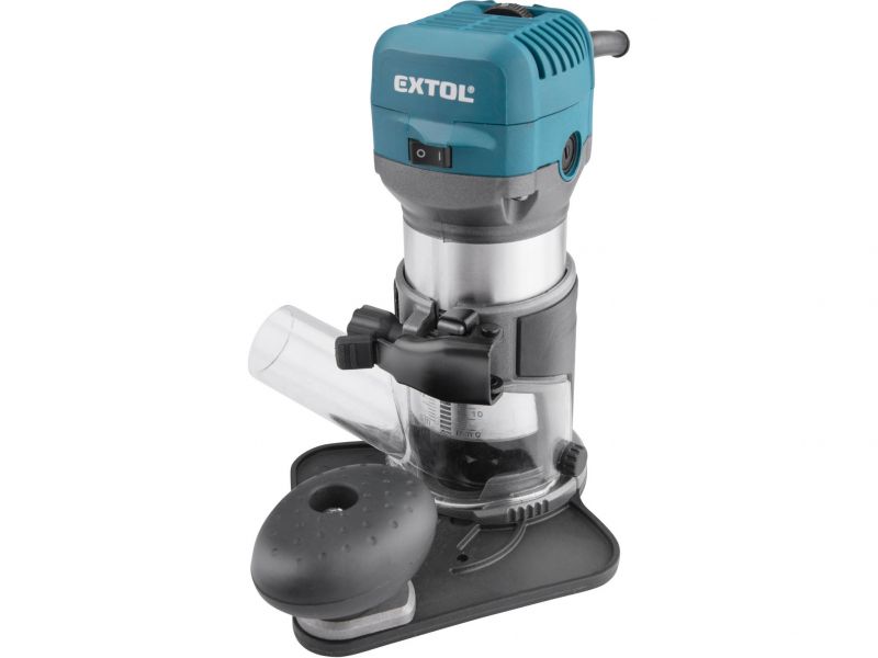 EXTOL INDUSTRIAL Jednoručná ohraňovacia frézka, 710 W, 6-8 mm, 10000-30000 ot/min.