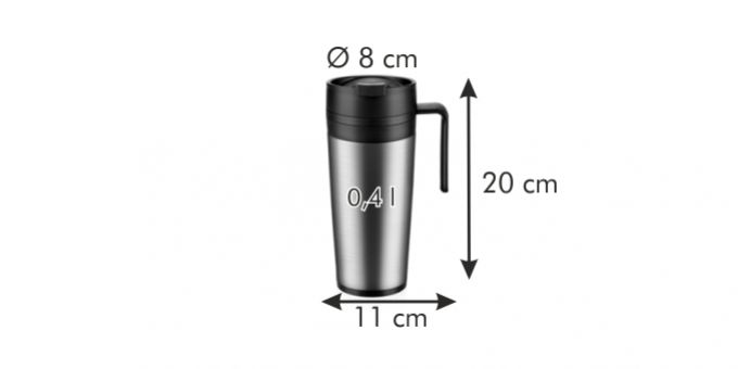 Kinekus Termohrnček CONSTANT 0.4 l, nerez