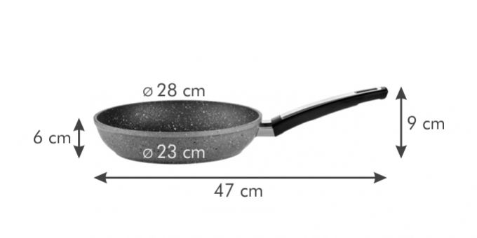 Kinekus Panvica i-PREMIUM Stone o 28 cm