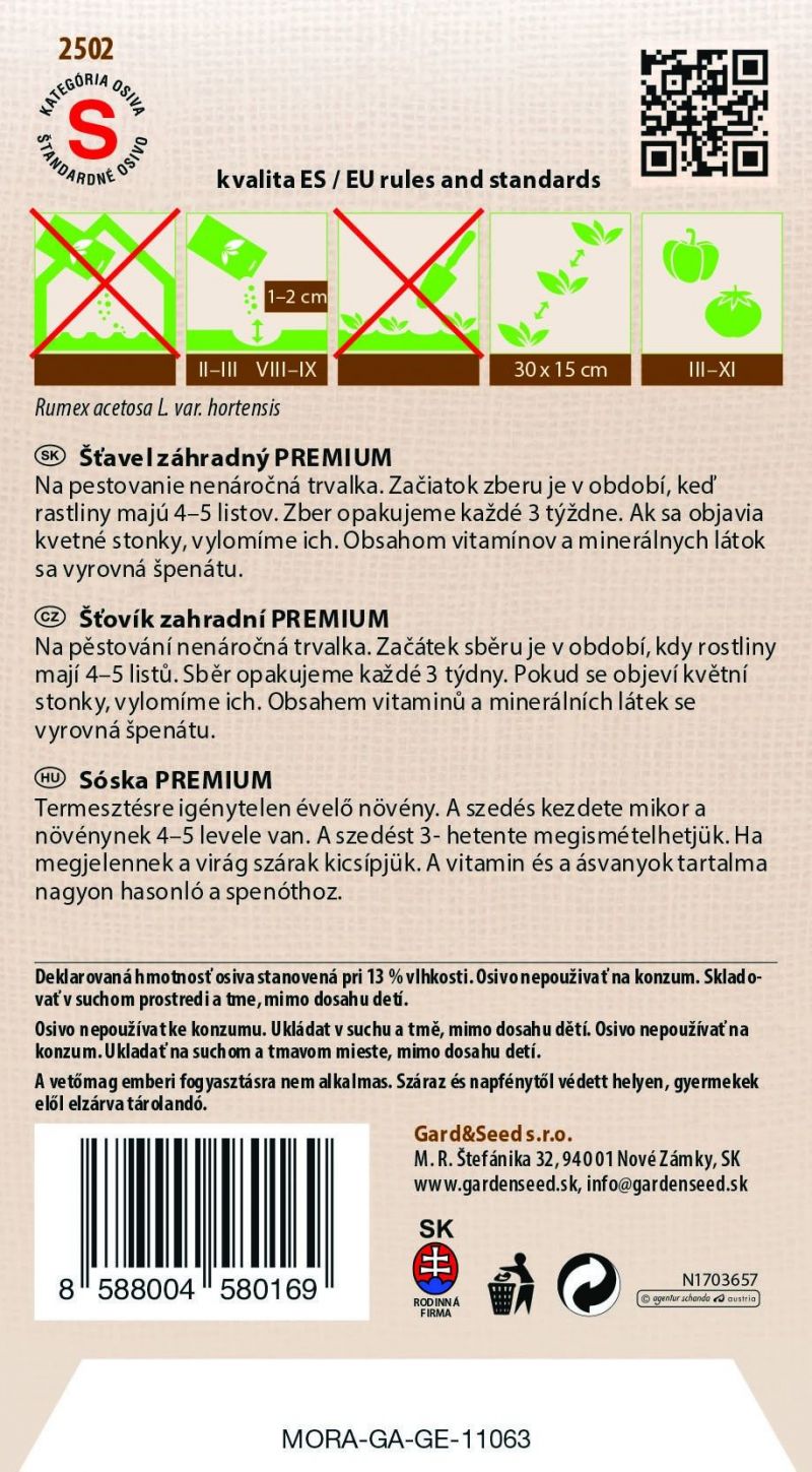 Kinekus Šťavel záhradný