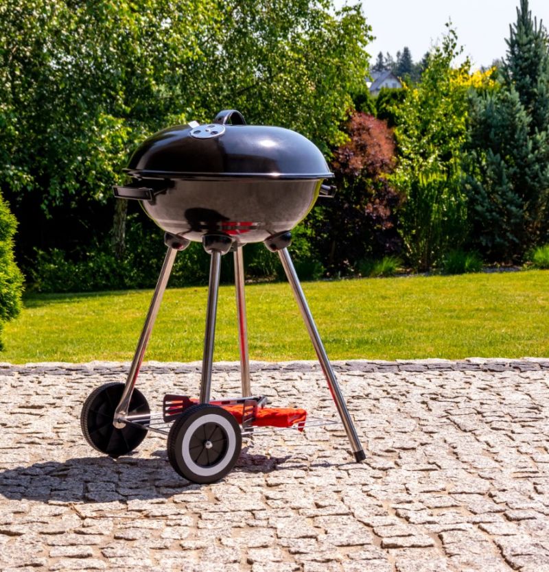 Gril s krytom, na drevené uhlie, záhradný, okrúhly, 38cm, MIR230 foto5