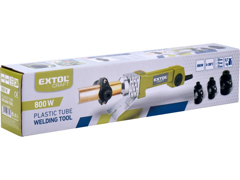 EXTOL CRAFT Zváračka polyfúzna, 1070W, 240-300°C, nadstavce 20,25,32mm