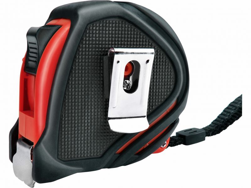 EXTOL PREMIUM Meter zvinovací, pogumovaný, 1x brzda, 10m, šírka pásu 25mm