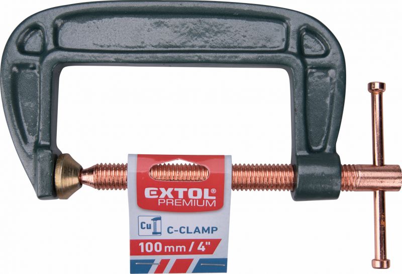 EXTOL PREMIUM Svorka zamocnicka tvarC 100mm EXTOL