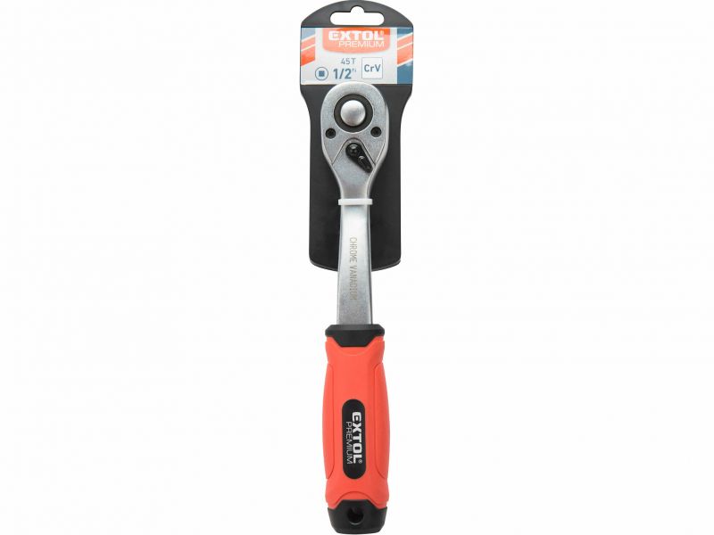 EXTOL PREMIUM Račňa 1/2" 45 zubová, Cr-V