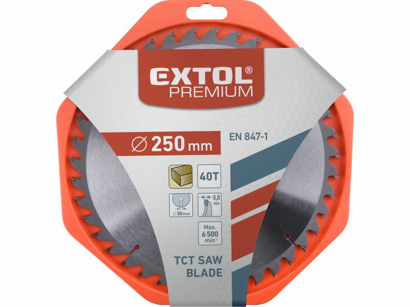 EXTOL PREMIUM Kotuc pilovy s SK platky, 250x2,2x30mm,40z.