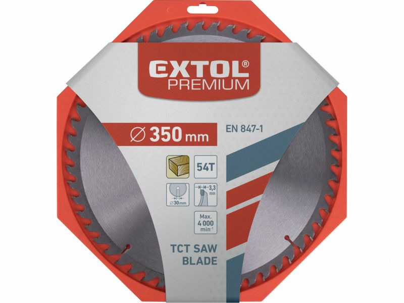 EXTOL PREMIUM Kotuc pilovy s SK platkami 350x2,5x30mm 54z 3,5mm