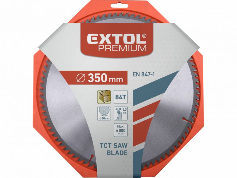 EXTOL PREMIUM Kotuc pilovy s SK platkami 350x2,5x30mm 84z 3,5mm