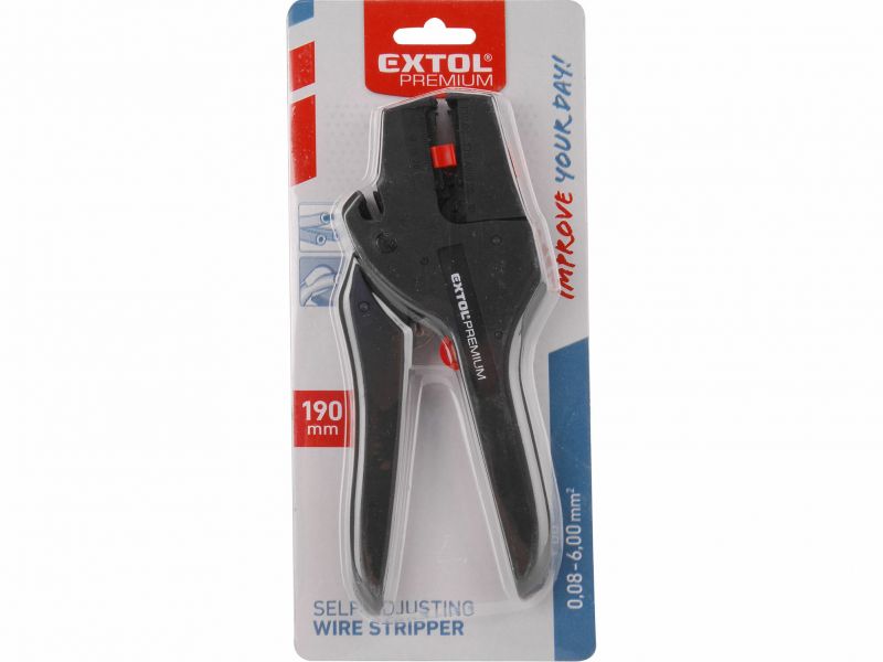EXTOL PREMIUM Kliešte izolač. samonastavit. 0,08-6mm