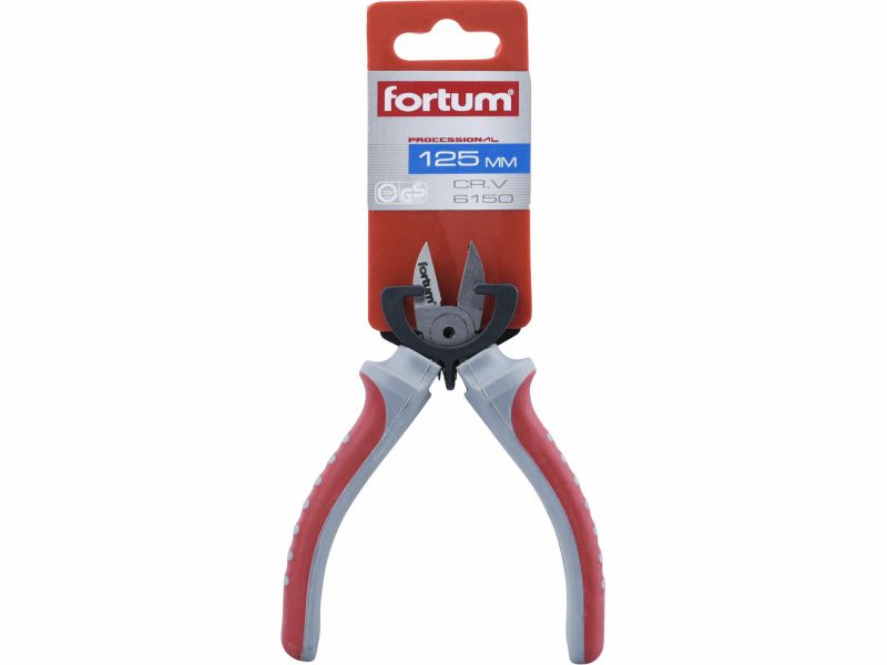 FORTUM Kliešte štikacie bočné zúžené 125mm