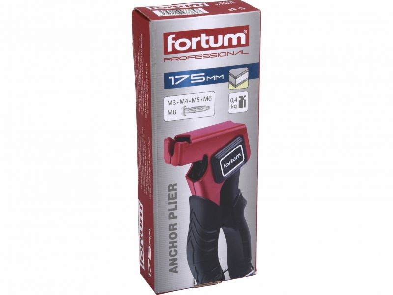 FORTUM Kliešte nitov. MOLLY pre sádrokar. hmož., 175mm