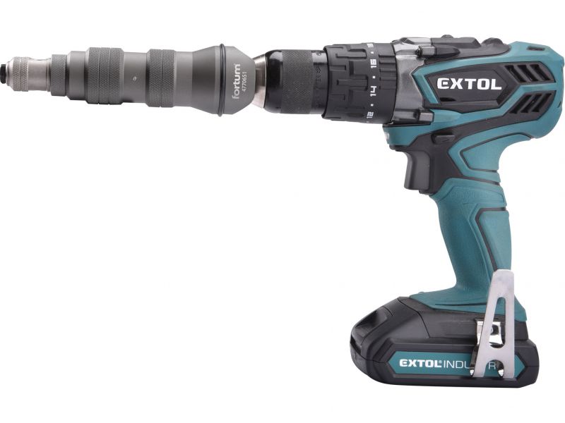 FORTUM Nadstavec na nitovanie do vŕtačky, pr.2,4-4,8mm, CrMoV