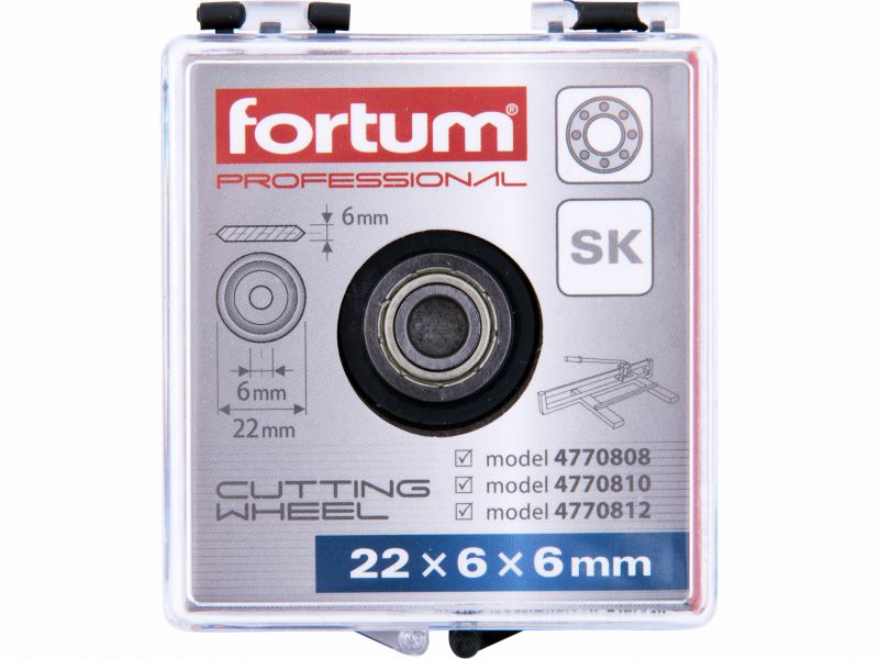 FORTUM Koliesko rezacie ložiskové, 22x6x6mm pre 4770808-12