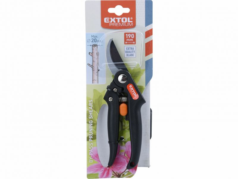 EXTOL PREMIUM Nožnice záhradne 190mm nylon.ruk.