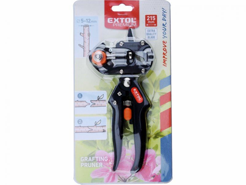 EXTOL PREMIUM Nožnice vrúbkovacie, štiepacie 215mm