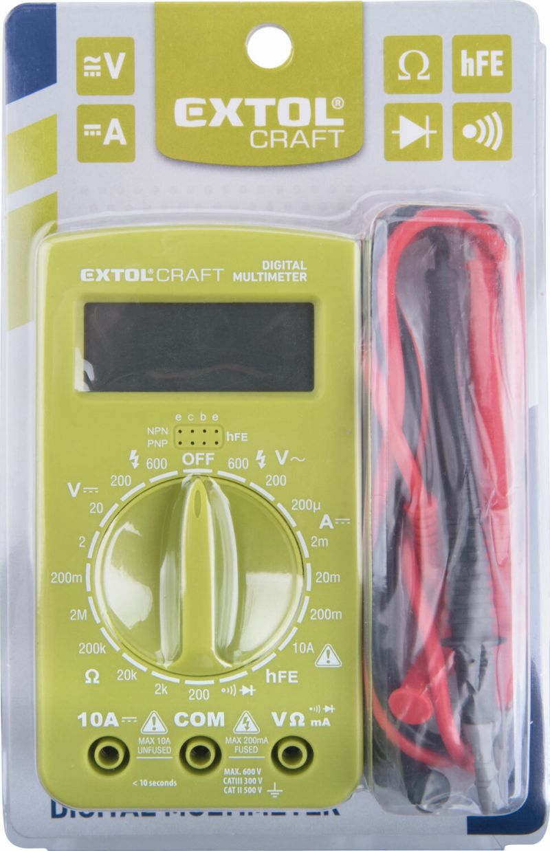 Extol Craft Multimeter digitálny (U,I,R)
