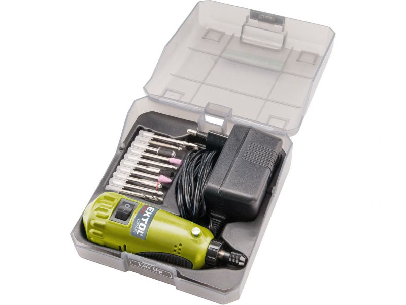 EXTOL CRAFT Mini vŕtačka/brúska s transformátorom 18V