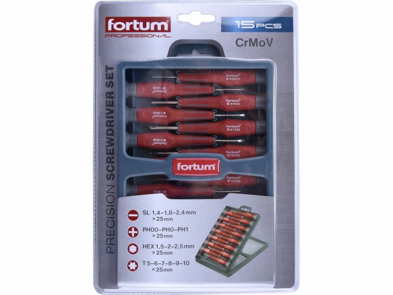 FORTUM Skrutkovače hodin. S/PH/TX/imbus 15 diel.