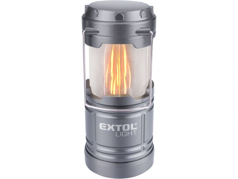 EXTOL LIGHT Svietidlo kempingové, 75lm, efekt "plameň" (25lm), 3x1,5V AA foto2