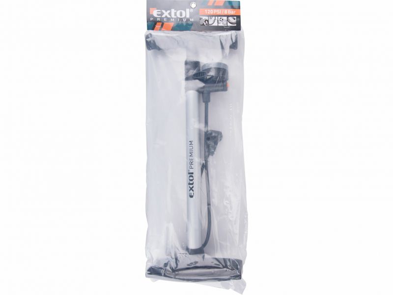 EXTOL PREMIUM Pumpička na bicykel s tlakom. a odpus. ventilom