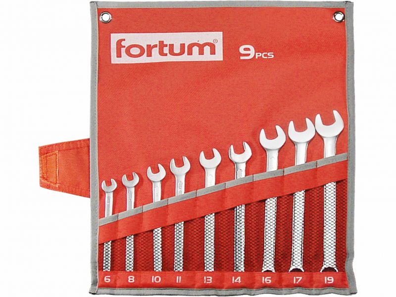 FORTUM Kľúče očko-vidlicové 9D FORTUM