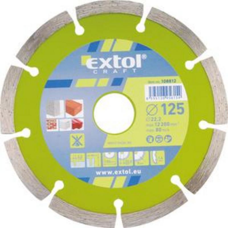 EXTOL CRAFT Kotúč rezný diamant 180mm segment EXTOL