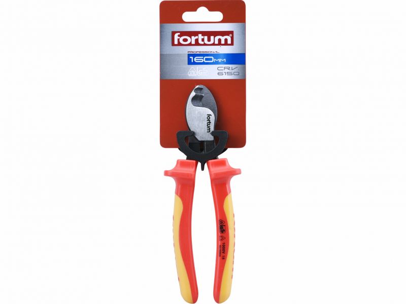 FORTUM Kliešte štikacie káblové 1000V VDE, 160mm
